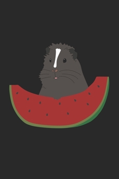 Meerschweinchen mit Melone: Notizbuch / Tagebuch - DIN A5 120 Seiten punktiert / Punkteraster - Meerschweinchen Geschenk (German Edition)