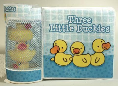 Bath Book Three Little Duckies [With 3 Rubber Duckies] Book