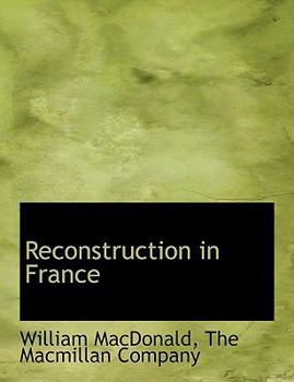 Paperback Reconstruction in France Book