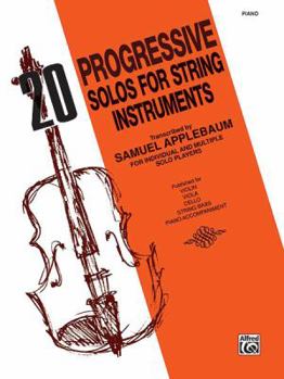 Paperback 20 Progressive Solos for String Instruments: Piano Book