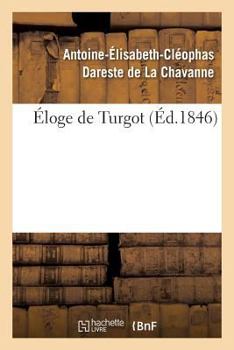 Paperback Éloge de Turgot [French] Book