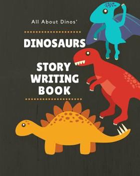 Paperback All about Dinos' - Dinosaurs - Story Writing Book