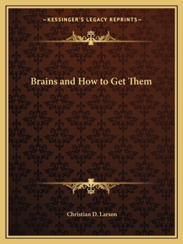 Paperback Brains and How to Get Them Book