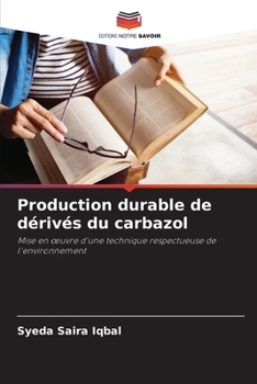 Paperback Production durable de dérivés du carbazol [French] Book