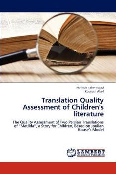 Paperback Translation Quality Assessment of Children's Literature Book