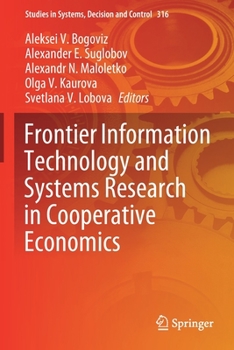 Paperback Frontier Information Technology and Systems Research in Cooperative Economics Book