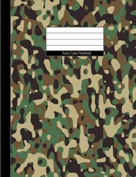 Paperback Army Camo Notebook: Diary Journal, College Ruled, 100 Pages/ lined paper, Cover Style: Army Notebook, Funny Notebook. Book