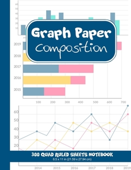 Paperback Graph Paper Composition Notebook: 300 Quad Ruled Sheets (Large, 8.5x11 in. 21.59*27.94 cm) Book