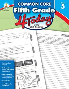 Paperback Common Core Fifth Grade 4 Today: Daily Skill Practice Book