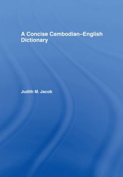 Hardcover A Concise Cambodian-English Dictionary Book