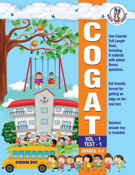 Paperback CogAT Vol 1 -TEST - 1 Book