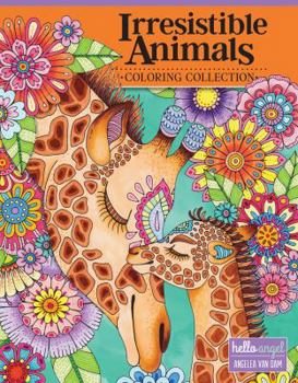 Paperback Hello Angel Irresistible Animals Coloring Collection Book
