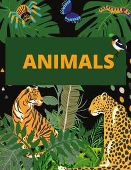 Paperback Animals: Coloring Book For Children 4-8 Ages Book