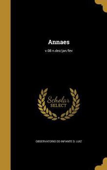 Hardcover Annaes; v.08 n.dez/jan/fev [Portuguese] Book