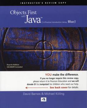 Paperback Object First with Java: A Practical Introduction Using BlueJ Book