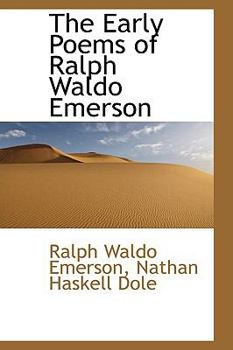 Paperback The Early Poems of Ralph Waldo Emerson Book