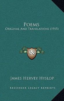 Paperback Poems: Original And Translations (1915) Book