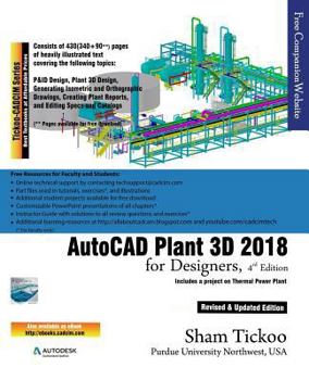 Paperback AutoCAD Plant 3D 2018 for Designers Book