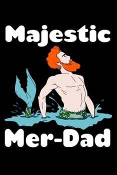Paperback Majestic Mer Dad: Comic Book Notebook Paper Book
