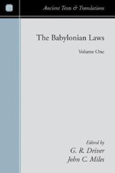 Paperback The Babylonian Laws 2 Volume Set Book