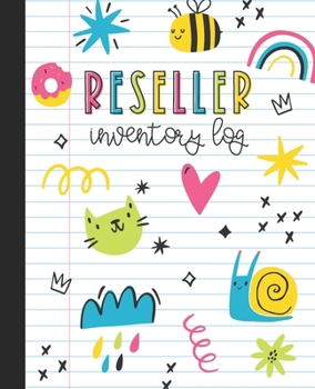 Paperback Reseller Inventory Log: Product Listing Notebook For Online Clothing Sellers, Doodles Book
