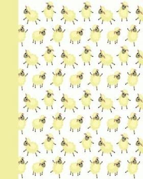 Sketchbook: Baby Sheep (Yellow) 8x10 - Blank Journal with No Lines - Journal Notebook with Unlined Pages for Drawing and Writing on Blank Paper