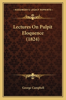 Paperback Lectures On Pulpit Eloquence (1824) Book