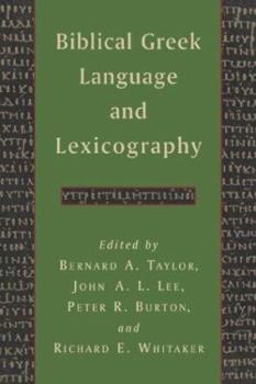 Hardcover Biblical Greek Language and Lexicography Book