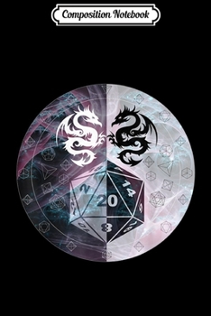 Composition Notebook: Natural Twenty Class Shields Mystical Polyhedral Game Dice  Journal/Notebook Blank Lined Ruled 6x9 100 Pages