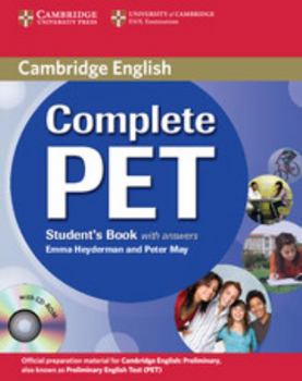 Paperback Complete Pet Student's Book with Answers [With CDROM] Book