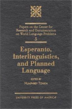 Hardcover Esperanto, Interlinguistics, and Planned Language Book