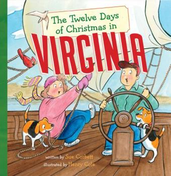 Hardcover The Twelve Days of Christmas in Virginia Book