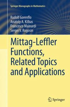 Paperback Mittag-Leffler Functions, Related Topics and Applications Book