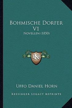 Paperback Bohmische Dorfer V1: Novellen (1850) [German] Book