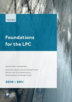 Paperback Foundations for the Lpc, 2010-2011 Book