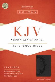 Imitation Leather Super Giant Print Reference Bible-KJV [Large Print] Book