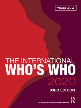 Hardcover The International Who's Who 2020 Volume 2 Book