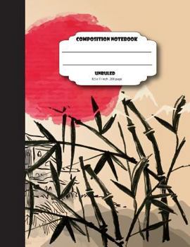 Composition Notebook Unruled 8. 5 X 11 Inch 200 Page, Japanese Softcover : Large Composition Book Journal for School Student/teacher/office