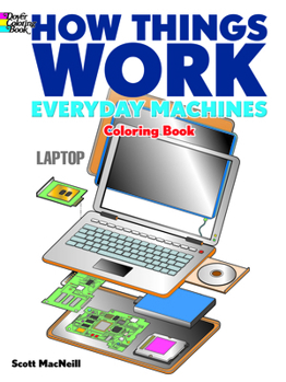 Paperback How Things Work: Everyday Machines Coloring Book
