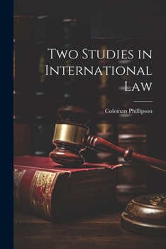 Paperback Two Studies in International Law Book