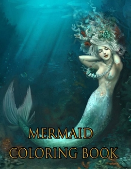 Paperback Mermaid Coloring Book: Ermaid Adult Acoloring Book: Book