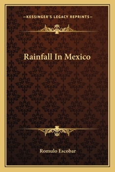 Paperback Rainfall In Mexico Book