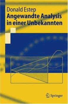 Paperback Angewandte Analysis in Einer Unbekannten [German] Book