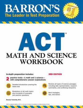 Paperback ACT Math and Science Workbook Book