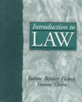 Hardcover Introduction to Law Book