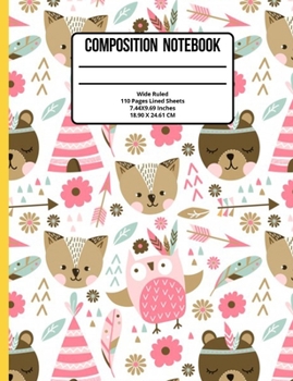 Paperback Composition Notebook Wide Ruled: Cats 110 Pages Book