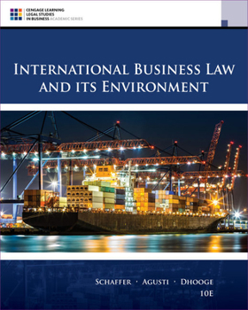 Hardcover International Business Law and Its Environment Book