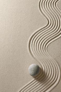 Paperback Sand and Stone Zen Journal: 150 Page Lined Notebook/Diary Book