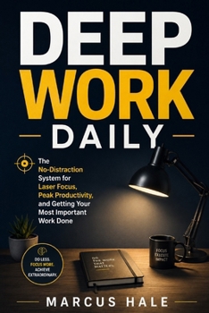 Paperback Deep Work Daily: The No-Distraction System for Laser Focus, Peak Productivity, and Getting Your Most Important Work Done Book