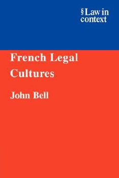 Paperback French Legal Cultures Book